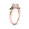 Load image into Gallery viewer, marquise-emerald-bezel-set-nature-inspired-pear-shaped-engagement-ring-in-rose-gold-FD10962PERGEMGRANGLE2-NL-RG