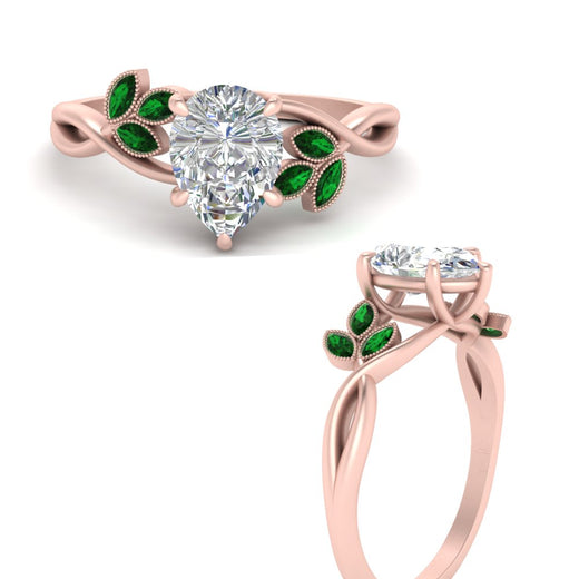 marquise-emerald-bezel-set-nature-inspired-pear-shaped-engagement-ring-in-rose-gold-FD10962PERGEMGRANGLE3-NL-RG