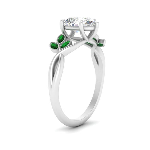 marquise-emerald-bezel-set-nature-inspired-pear-shaped-engagement-ring-in-white-gold-FD10962PERGEMGRANGLE2-NL-WG