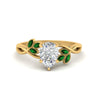 Load image into Gallery viewer, marquise-emerald-bezel-set-nature-inspired-pear-shaped-engagement-ring-in-yellow-gold-FD10962PERGEMGR-NL-YG