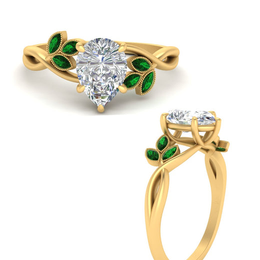 marquise-emerald-bezel-set-nature-inspired-pear-shaped-engagement-ring-in-yellow-gold-FD10962PERGEMGRANGLE3-NL-YG