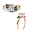 Load image into Gallery viewer, marquise-emerald-bezel-set-nature-inspired-radiant-cut-engagement-ring-in-rose-gold-FD10962RARGEMGRANGLE3-NL-RG