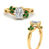 Load image into Gallery viewer, marquise-emerald-bezel-set-nature-inspired-radiant-cut-engagement-ring-in-yellow-gold-FD10962RARGEMGRANGLE3-NL-YG