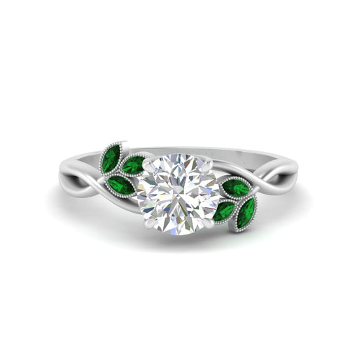 marquise-emerald-bezel-set-nature-inspired-round-cut-engagement-ring-in-white-gold-FD10962RORGEMGR-NL-WG