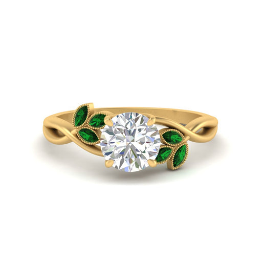 marquise-emerald-bezel-set-nature-inspired-round-cut-engagement-ring-in-yellow-gold-FD10962RORGEMGR-NL-YG