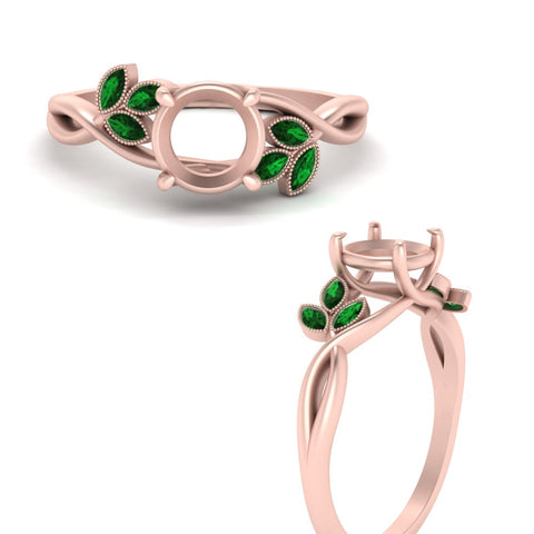 marquise-emerald-bezel-set-nature-inspired-semi-mount-engagement-ring-in-rose-gold-FD10962SMRGEMGR-NL-RG