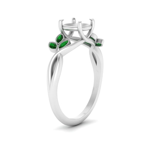 marquise-emerald-bezel-set-nature-inspired-semi-mount-engagement-ring-in-white-gold-FD10962SMRGEMGRANGLE3-NL-WG