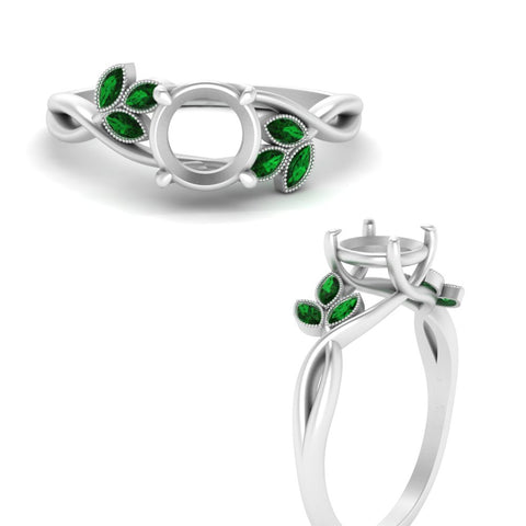 marquise-emerald-bezel-set-nature-inspired-semi-mount-engagement-ring-in-white-gold-FD10962SMRGEMGR-NL-WG