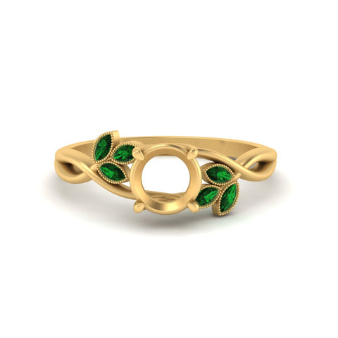 marquise-emerald-bezel-set-nature-inspired-semi-mount-engagement-ring-in-white-gold-FD10962SMRGEMGRANGLE2-NL-WG