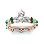 Load image into Gallery viewer, marquise-emerald-floating-marquise-accent-ring-with-eternity-wedding-band-in-rose-gold-FDEWB9398MQGEMGRANGLE5-NL-RG_f4e5ee46-4a7d-4fa4-8ad0-dc2cd00a6132.jpg?v=1758802172
