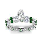 Load image into Gallery viewer, marquise-emerald-floating-marquise-accent-ring-with-eternity-wedding-band-in-white-gold-FDEWB9398MQGEMGRANGLE5-NL-WG_7c172a10-8410-4fe2-a7ea-9a7edf0e99ff.jpg?v=1758802071
