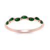 Load image into Gallery viewer, marquise-emerald-vintage-stacking-ring-in-rose-gold-FD123865GEMGR-NL-RG.jpg