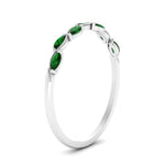 Load image into Gallery viewer, marquise-emerald-vintage-stacking-ring-in-white-gold-FD123865GEMGR-NL-WG.jpg

