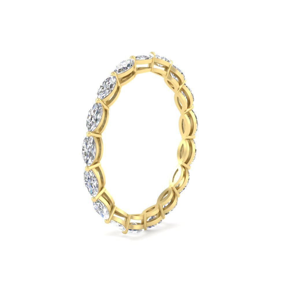 marquise-eternity-east-west-4-carat-diamond-wedding-band-in-yellow-gold-FDEWB8868MQANGLE2-4.00CT-NL-YG