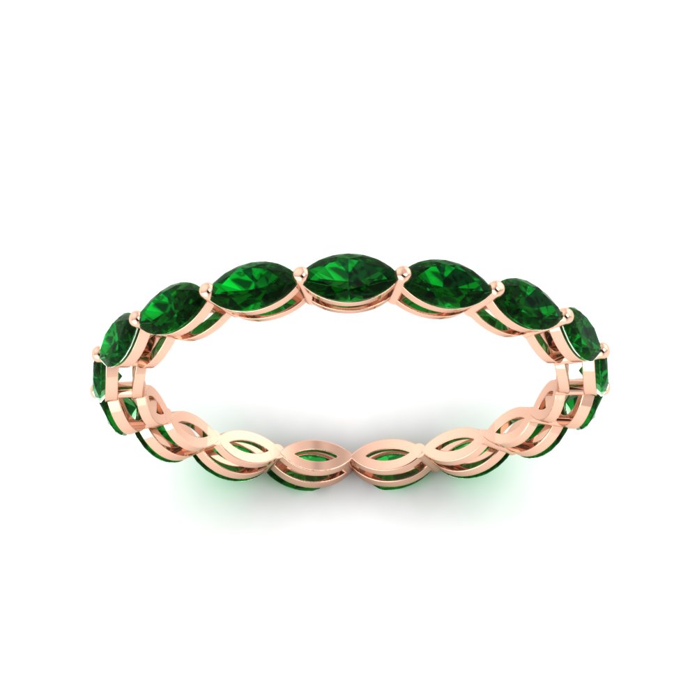 marquise-eternity-east-west-4-carat-emerald-wedding-band-in-rose-gold-FDEWB8868MQGEMGRANGLE5-4.00CT-NL-RG