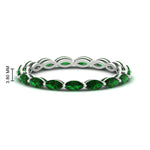 Load image into Gallery viewer, marquise-eternity-east-west-4-carat-emerald-wedding-band-in-white-gold-FDEWB8868MQGEMGR-4.00CT-NL-WG-HW