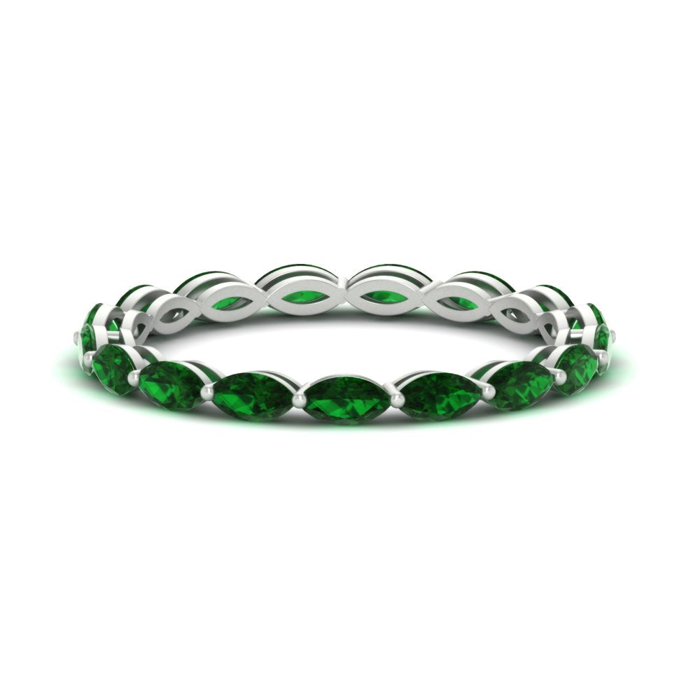 marquise-eternity-east-west-4-carat-emerald-wedding-band-in-white-gold-FDEWB8868MQGEMGR-4.00CT-NL-WG