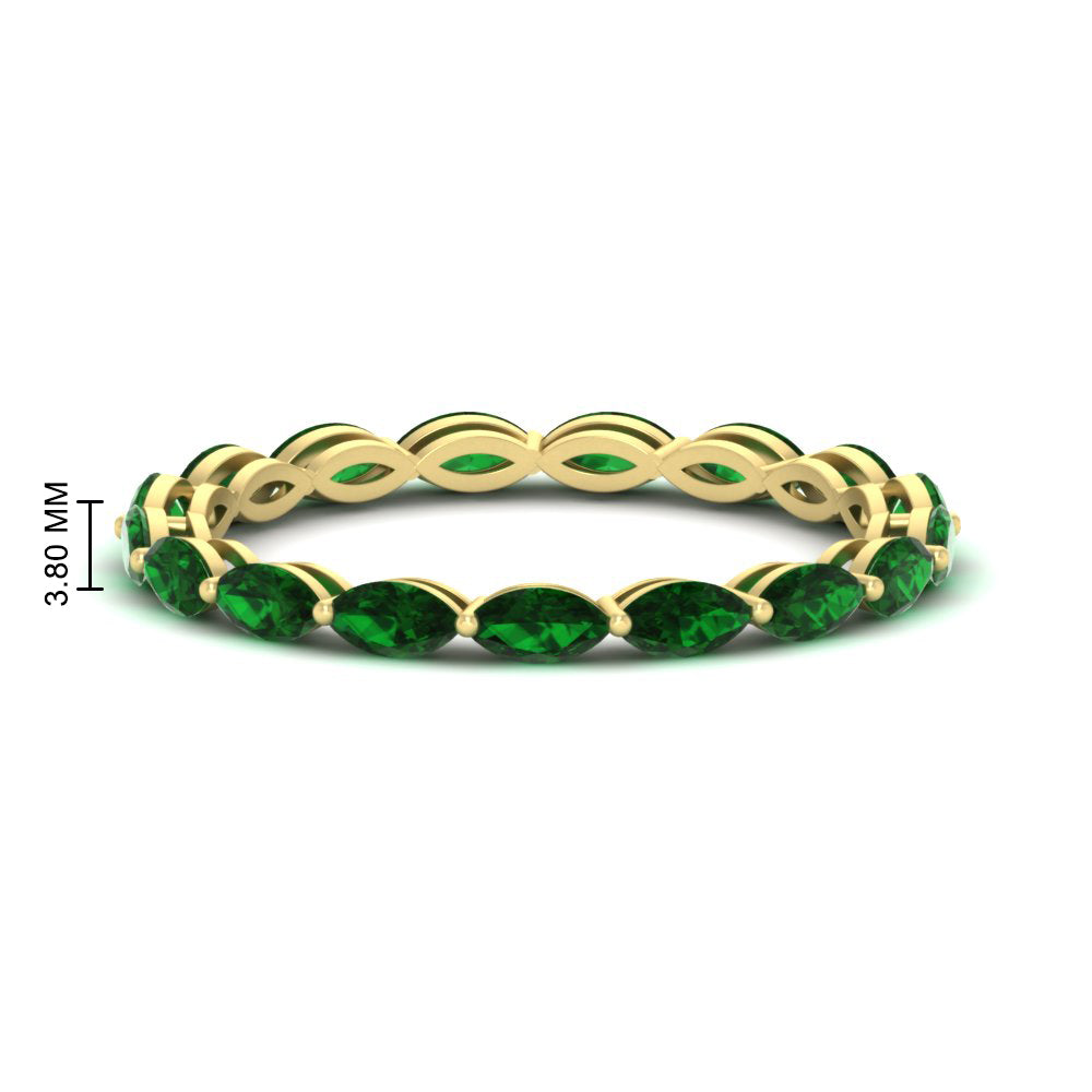 marquise-eternity-east-west-4-carat-emerald-wedding-band-in-yellow-gold-FDEWB8868MQGEMGR-4.00CT-NL-YG-HW