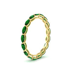 Load image into Gallery viewer, marquise-eternity-east-west-4-carat-emerald-wedding-band-in-yellow-gold-FDEWB8868MQGEMGRANGLE2-4.00CT-NL-YG