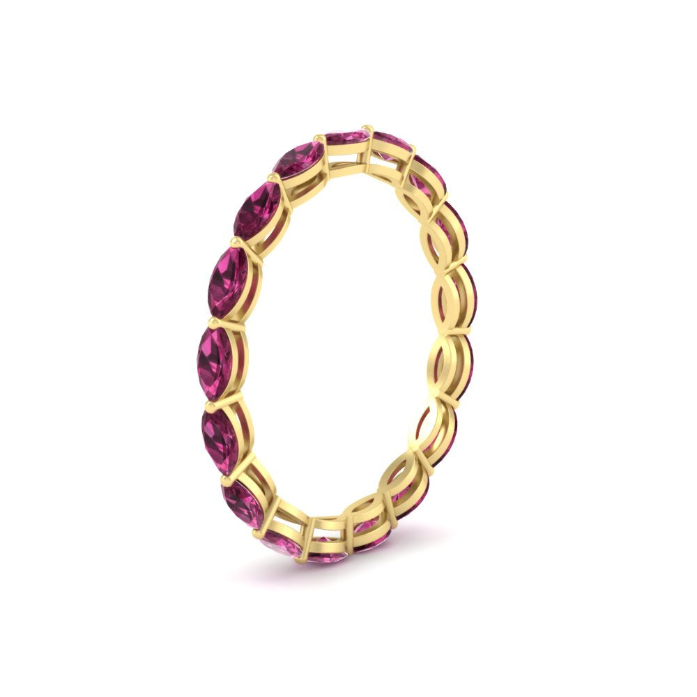 marquise-eternity-east-west-4-carat-pink-sapphire-wedding-band-in-yellow-gold-FDEWB8868MQGSADRPIANGLE2-4.00CT-NL-YG
