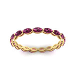 Load image into Gallery viewer, marquise-eternity-east-west-4-carat-pink-sapphire-wedding-band-in-yellow-gold-FDEWB8868MQGSADRPIANGLE5-4.00CT-NL-YG