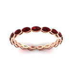 Load image into Gallery viewer, marquise-eternity-east-west-4-carat-ruby-wedding-band-in-rose-gold-FDEWB8868MQGRUDRANGLE5-4.00CT-NL-RG