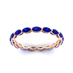 Load image into Gallery viewer, marquise-eternity-east-west-4-carat-sapphire-wedding-band-in-rose-gold-FDEWB8868MQGSABLANGLE5-4.00CT-NL-RG