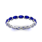 Load image into Gallery viewer, marquise-eternity-east-west-4-carat-sapphire-wedding-band-in-white-gold-FDEWB8868MQGSABLANGLE5-4.00CT-NL-WG