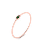 Load image into Gallery viewer, marquise-eye-thin-emerald-band-ring-in-rose-gold-FD9393RORGEMGR-NL-RG.jpg
