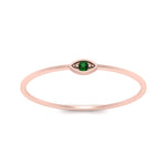 Load image into Gallery viewer, marquise-eye-thin-emerald-band-ring-in-rose-gold-FD9393RORGEMGR-NL-RG.jpg
