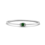 Load image into Gallery viewer, marquise-eye-thin-emerald-band-ring-in-white-gold-FD9393RORGEMGR-NL-WG.jpg
