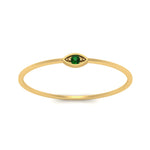 Load image into Gallery viewer, marquise-eye-thin-emerald-band-ring-in-yellow-gold-FD9393RORGEMGR-NL-YG.jpg
