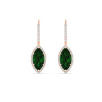 Load image into Gallery viewer, marquise-halo-3-carat-diamond-drop-earrings-with-emerald-in-rose-gold-FDEAR11235-MQGEMGRANGLE1-3.00CT-NL-RG.jpg