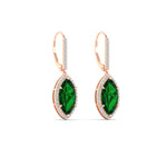 Load image into Gallery viewer, marquise-halo-3-carat-diamond-drop-earrings-with-emerald-in-rose-gold-FDEAR11235-MQGEMGRANGLE1-3.00CT-NL-RG.jpg