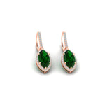 Load image into Gallery viewer, marquise-halo-3-carat-diamond-drop-earrings-with-emerald-in-rose-gold-FDEAR11235-MQGEMGRANGLE1-3.00CT-NL-RG.jpg