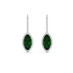 Load image into Gallery viewer, marquise-halo-3-carat-diamond-drop-earrings-with-emerald-in-white-gold-FDEAR11235-MQGEMGRANGLE1-3.00CT-NL-WG.jpg