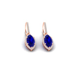 Load image into Gallery viewer, marquise-halo-3-carat-diamond-drop-earrings-with-sapphire-in-rose-gold-FDEAR11235-MQGSABLANGLE1-3.00CT-NL-RG.jpg
