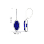 Load image into Gallery viewer, marquise-halo-3-carat-diamond-drop-earrings-with-sapphire-in-white-gold-FDEAR11235-MQGSABLANGLE1-3.00CT-NL-WG.jpg
