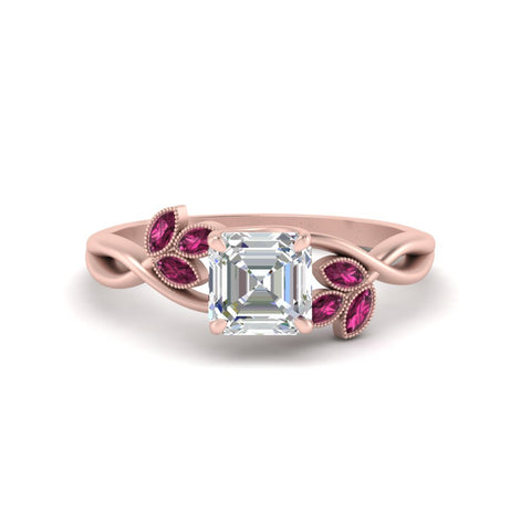 marquise-pink-sapphire-bezel-set-nature-inspired-asscher-cut-engagement-ring-in-rose-gold-FD10962ASRGSADRPI-NL-RG