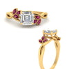 Load image into Gallery viewer, marquise-pink-sapphire-bezel-set-nature-inspired-asscher-cut-engagement-ring-in-yellow-gold-FD10962ASRGSADRPIANGLE3-NL-YG