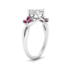 Load image into Gallery viewer, marquise-pink-sapphire-bezel-set-nature-inspired-cushion-cut-engagement-ring-in-white-gold-FD10962CURGSADRPIANGLE2-NL-WG