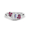 Load image into Gallery viewer, marquise-pink-sapphire-bezel-set-nature-inspired-emerald-cut-engagement-ring-in-white-gold-FD10962EMRGSADRPI-NL-WG