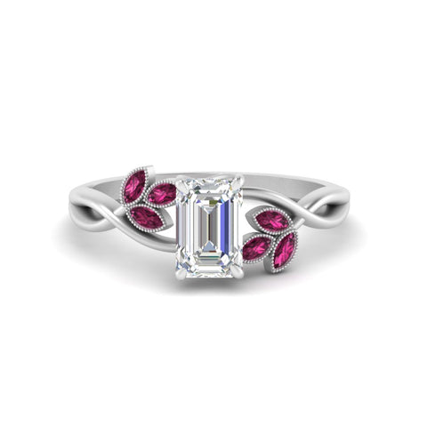 marquise-pink-sapphire-bezel-set-nature-inspired-emerald-cut-engagement-ring-in-white-gold-FD10962EMRGSADRPI-NL-WG