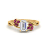 Load image into Gallery viewer, marquise-pink-sapphire-bezel-set-nature-inspired-emerald-cut-engagement-ring-in-yellow-gold-FD10962EMRGSADRPI-NL-YG