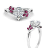 Load image into Gallery viewer, marquise-pink-sapphire-bezel-set-nature-inspired-pear-shaped-engagement-ring-in-white-gold-FD10962PERGSADRPIANGLE3-NL-WG