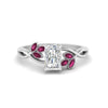Load image into Gallery viewer, marquise-pink-sapphire-bezel-set-nature-inspired-radiant-cut-engagement-ring-in-white-gold-FD10962RARGSADRPI-NL-WG