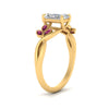 Load image into Gallery viewer, marquise-pink-sapphire-bezel-set-nature-inspired-radiant-cut-engagement-ring-in-yellow-gold-FD10962RARGSADRPIANGLE2-NL-YG