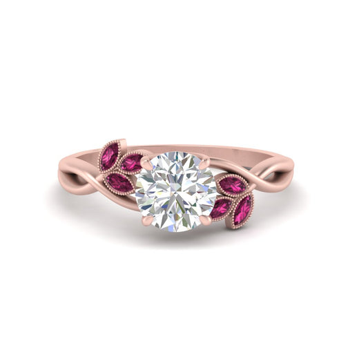 marquise-pink-sapphire-bezel-set-nature-inspired-round-cut-engagement-ring-in-rose-gold-FD10962RORGSADRPI-NL-RG