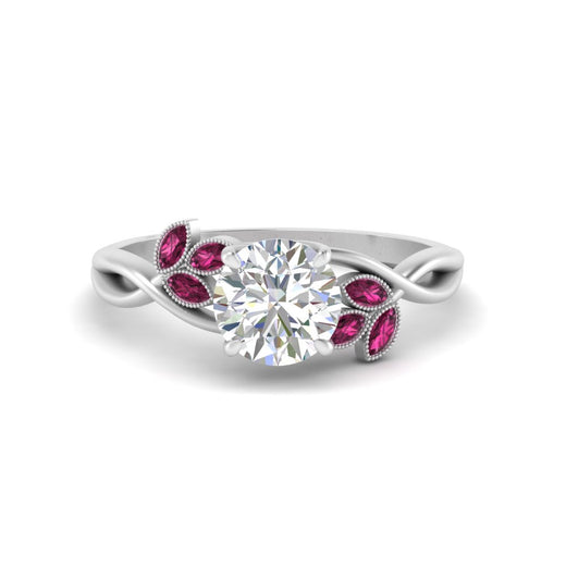 marquise-pink-sapphire-bezel-set-nature-inspired-round-cut-engagement-ring-in-white-gold-FD10962RORGSADRPI-NL-WG
