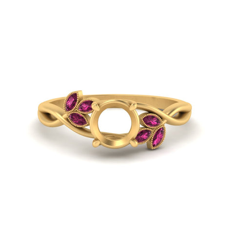 marquise-pink-sapphire-bezel-set-nature-inspired-semi-mount-engagement-ring-in-white-gold-FD10962SMRGSADRPIANGLE2-NL-WG